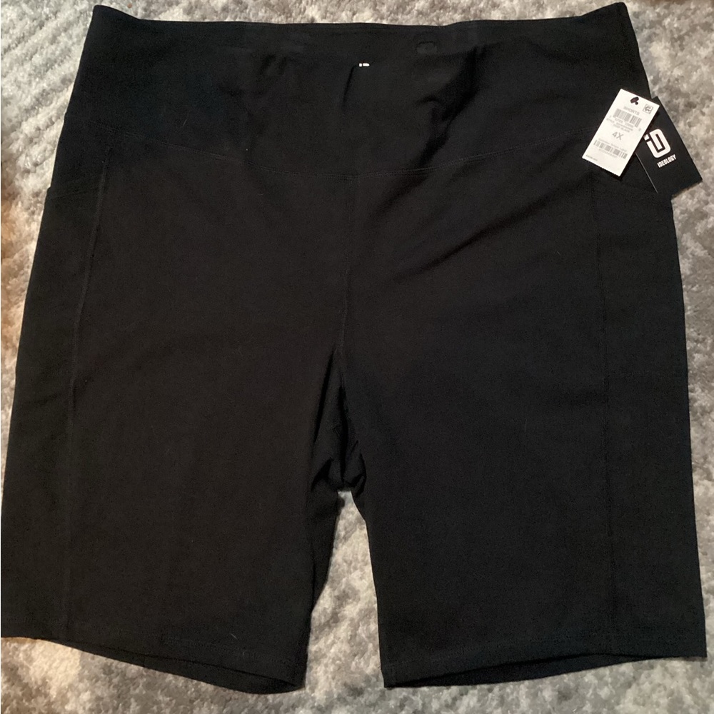 ID Ideology Plus Size Bike Shorts, Black size 4x